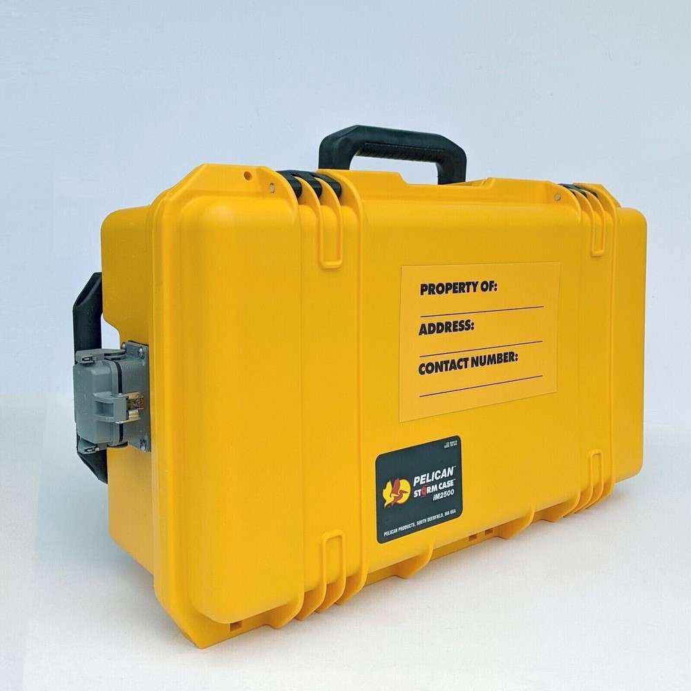 COPY - Pelican iM2500 Storm Hard Case Carry On Pull Out Handle Wheels - No Foam